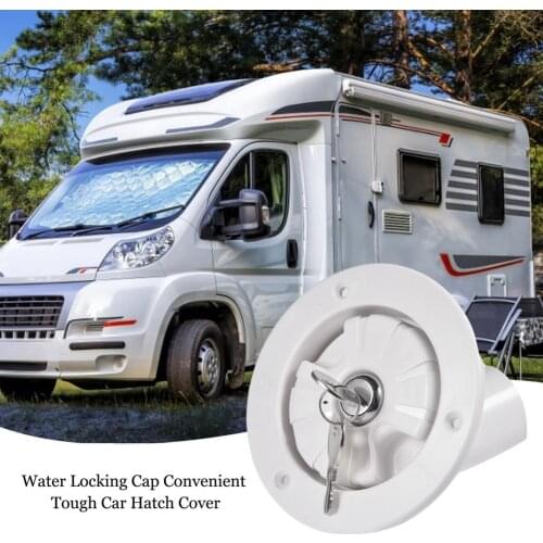 Water Locking Cap Convenient Tough Car Hatch Cover Water Filling Inlet Locking Cover Cap RV Caravan Motorhome With Keys