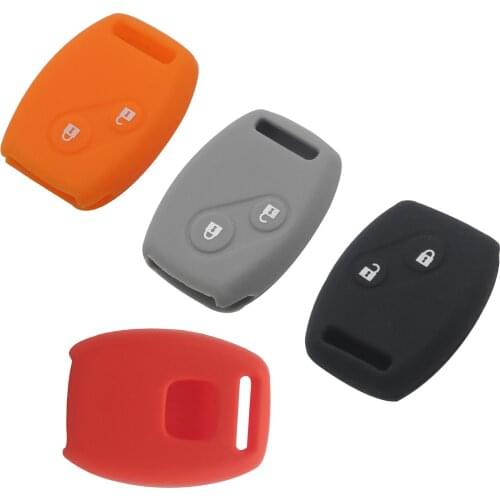 Kutery 10PCS Silicone Remote Car Key Case 2BTN For Honda Civic Accord Pilot CRV SRV FRV Ridgeline Jazz Insight CRZ Protection