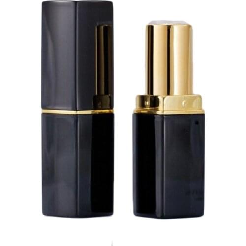 Spot Wholesale Black Blue Square Lipstick Tube pLastic DIY Empty 12.1 mm Packaging Lip Gloss Tube Cosmetic Container 20pcs/lot