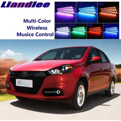 LiandLee Car Glow Interior Floor Decorative Seats Accent Ambient Neon light For Dodge Forza