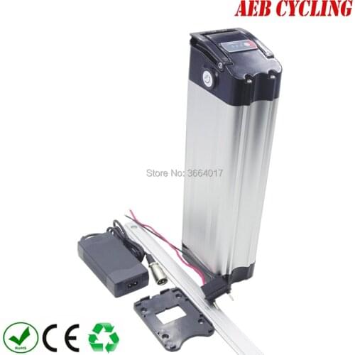 EU US free shipping and taxes aluminum case 36V 13.2Ah 18650 Lithium ion ebike battery pack for 250W-500W electric bike