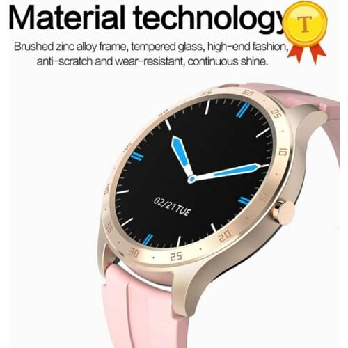 Best gift to woman fashion Smartwatch 1.28 Inch Full Touch Screen IP67 Waterproof watch Heart Rate Sleep Monitor Message Push