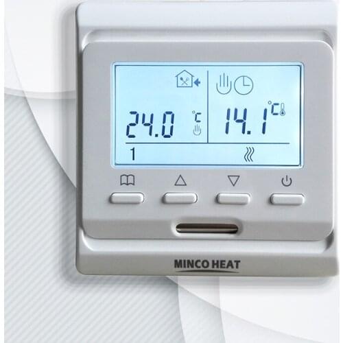 MK60E/MK60WL Thermostat White LCD Weekly Programmable Digital Water Floor Heating Temperature Controller Heated Floor Mat