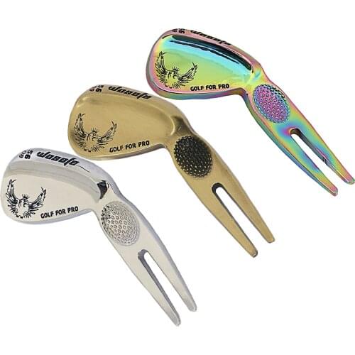 Golf Fork Caddie Putting Green Repair Tool Golfing Course Pitch Lawn Repair Kit