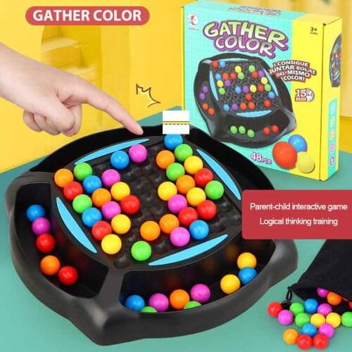 New Rainbow Ball Elimination Game Rainbow Puzzle Magic Chess Toy Set For Kid Adult Baby Kids Early Educational Toys