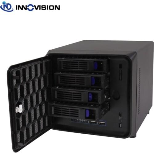 2020 New 4 Bays disk NAS case support mini ITX motherboard for home network nas storage
