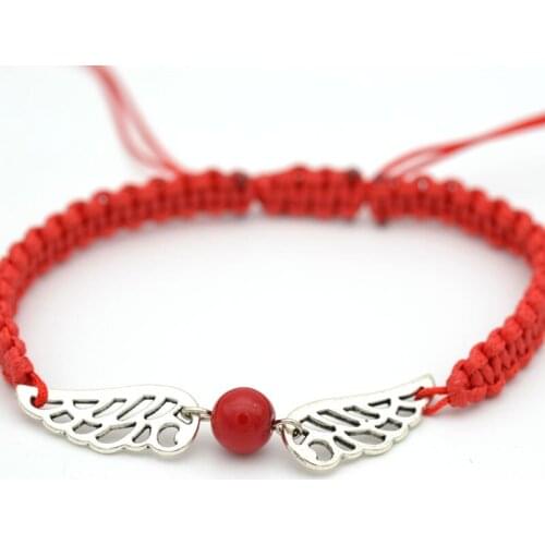 New Fashion Wing Bead Boyfriend Girlfriend Bracelet Men Fashion Braided Handmade Rope Wrap Bracelets & Bangles