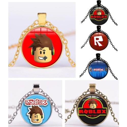 ROBLOXs Cartoon Game Pendant Chain Decoration for Men Kids Necklace Unisex Jewelry Cosplay Ornament Souvenirs Kid Boy Girl Gifts