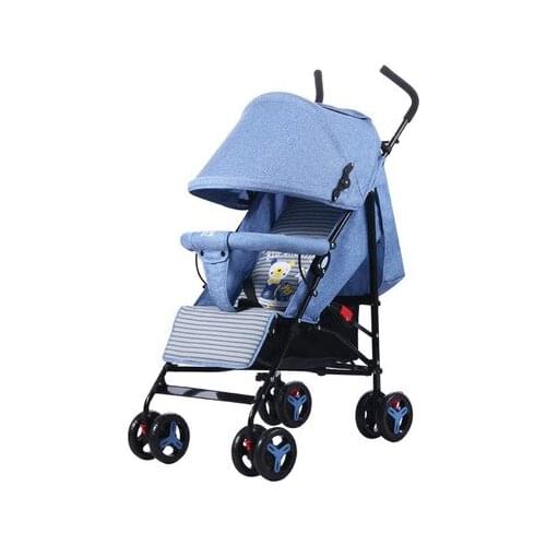 Ultra-light baby stroller portable foldable stroller child shock absorber can sit and recline baby BB car