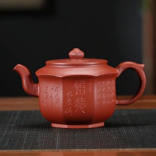 Recommended yixing famous ore manual teapot eight square palace lantern kung fu tea set custom a undertakes the teapot