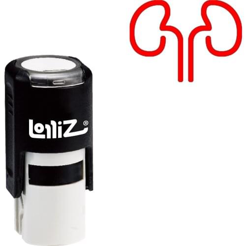 LolliZ Kidneys Self-Inking Rubber Stamp - Modern Symbol Series