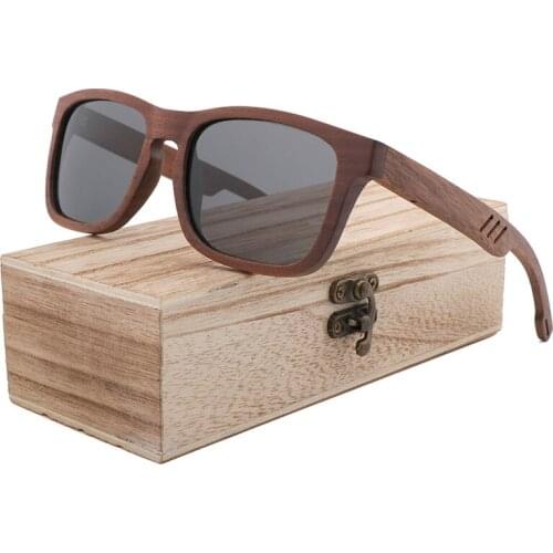 2020 Men Sunglasses Retro Polarized UV400 Handmade High Quality Walnut Wood Mens Sunglasses Women Glasses Gafas de sol hombre