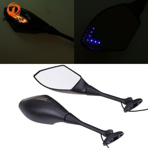 POSSBAY Integrated Rear View Mirror With LED Turn Signals For Honda CBR600RR 2003-2008 CBR1000RR 2004-2008 Motorcycle Cafe Racer