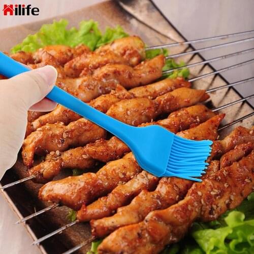 High Heat Resistance Brush 1pc Sweep Grilling Cook Kitchen BBQ Tool Flexible Silicone Basting Brush Soft Pastry Brushes