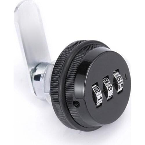 3-Digit Combination Mailbox Lock 7/8" Rotary Tongue Cam Lock for Cabinet Drawer
