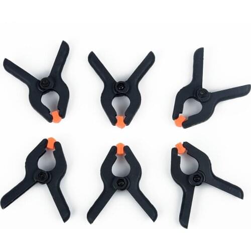 6pcs/Set 2inches Hard Plastic Woodworking Grip Toggle Quick Clamps Spring Clip DIY Hardware For Photo Studio Background