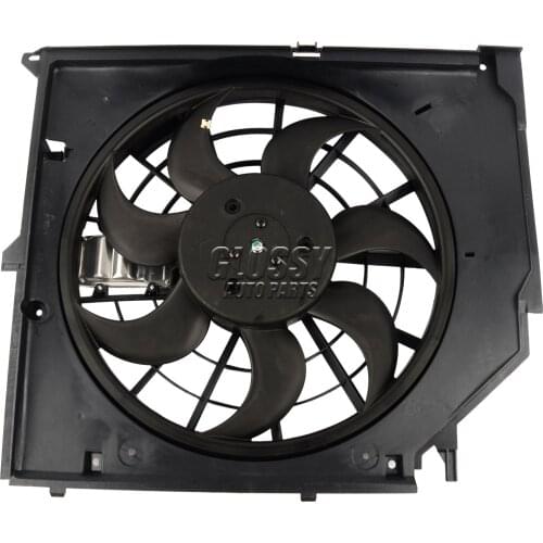 AP03 For BMW 3er Coupe Touring Cabriolet E46 323Ci 328Ci 316i 320i 330i 330Xi 325Ci Radiator Cooling Fan Assembly 17117510086