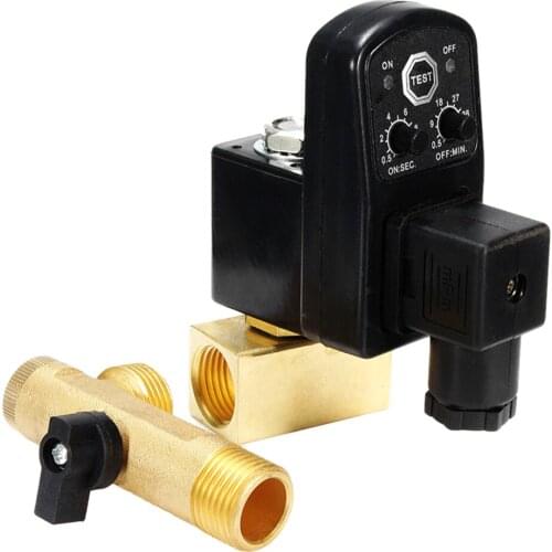 AC110V Automatic Electronic Timed Drain Valve For Filter Separator Gas Tank
