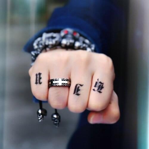 BEIER Cross style Northern Europe Viking Stainless Steel Ring Fashion Jewelry for man BR8-180