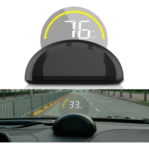 HUD Gauges Digital Windshield Speed Projector Security Alarm Water Temp Overspeed RPM Car Head Up Display Voltage Smart Gadgets