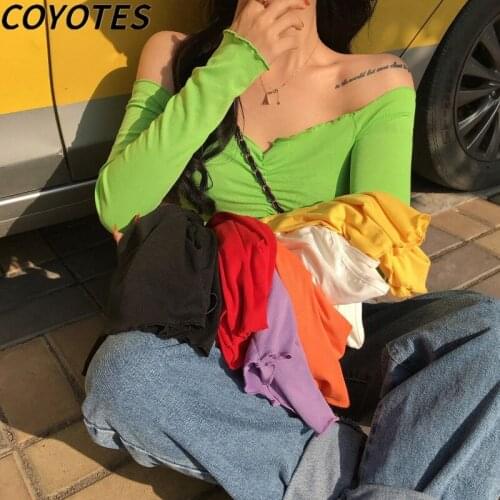 Женские укороченные футболки COYOTES China At AliExpress