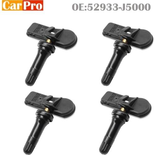 4 Pieces Tire Pressure Sensor TPMS 52933-J5000 52933J5000 for Genesis G70 Kia Stinger 433MHz
