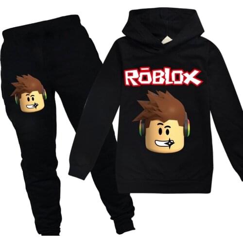 Robloxing Kids Clothes Set Toddler Boys Cartoon Outfits Children Autumn Spring Hoodies Pants 2pcs Suits Kids Casual Clothing
