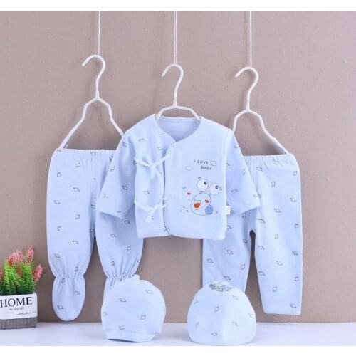 0-3M Newborn Clothing Sets for Baby Girls Boys Clothes Suits Cotton OUTFITS 5pcs/set MORE 10 STYLES