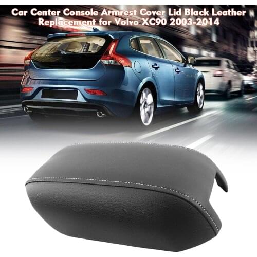 For Volvo XC90 2003-2014 Car Center Console Armrest Cover Lid 3 Colors Leather+ABS Car Armrest Cover Lid Car Accessories
