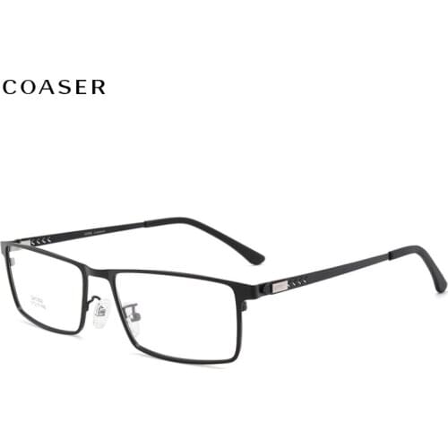 2020 Vintage Wide Fashion Square Rimless Optical Glasses Men metal Women Eyeglasses suit Myopia Prescription Rim Glasses Lens