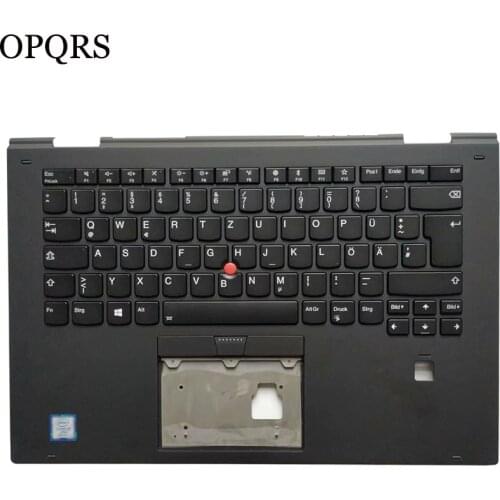 NEW German keyboard FOR Lenovo ThinkPad X1 Yoga 2nd Gen Backlit GR keyboard with Palmrest SM10M69727