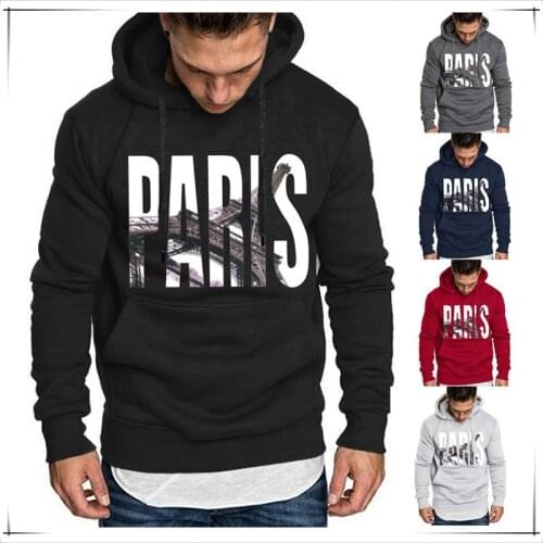 QNPQYX New Autumn Hoodies Loose Fashion Hooded Sweatshirts Casual Sportswear Print Long Sleeve Polyester Pullover Men Clothing