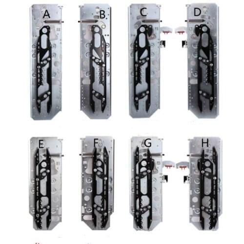 Elevator Door Vane skate knife parts ECO 520mm 670mm with Lock without lock type ABCDEFGH