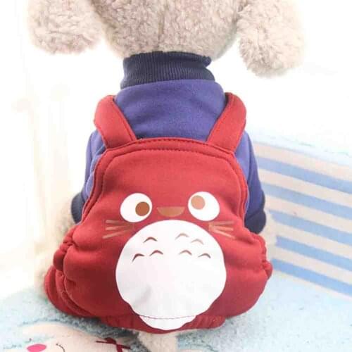 Pet Clothes For Dog Cat Puppy Hoodies Coat Winter Sweatshirt Warm Sweater Dog Outfits Dog Jacket Pet Four-Legged Clothes