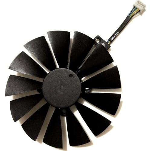 T129215SM PLD10010S12H GPU Cooler Video Fan for ASUS RX580 8G/4G RX570/470 4G GTX-1070Ti-8G GTX-1080Ti-P11G-GAMING Card cooling