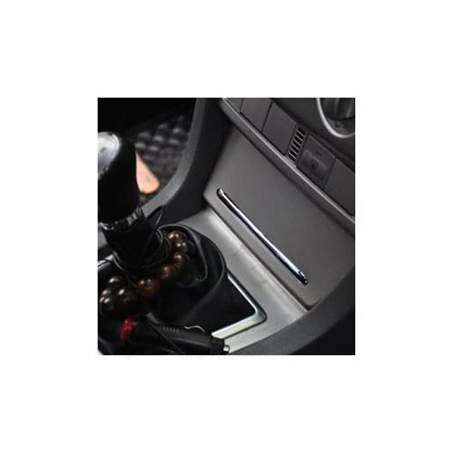 ABS chrome trim classic fox ashtray light bar refires ashtray decoration strip sticker case For Ford Focus 2 MK2 2005-2015