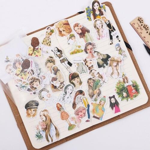 Cute Cartoon Animals Adhesive Sticker DIY Decoration Stationery Sticky Album Diary Scrapbooking for Kids Learning Gifts TZ105