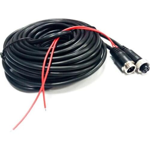 Video And Adapter 12V Aviation Vehicle Pure Copper Core Integrated Cable For Analog CCTV DVR Camera System Kit Free Shipping