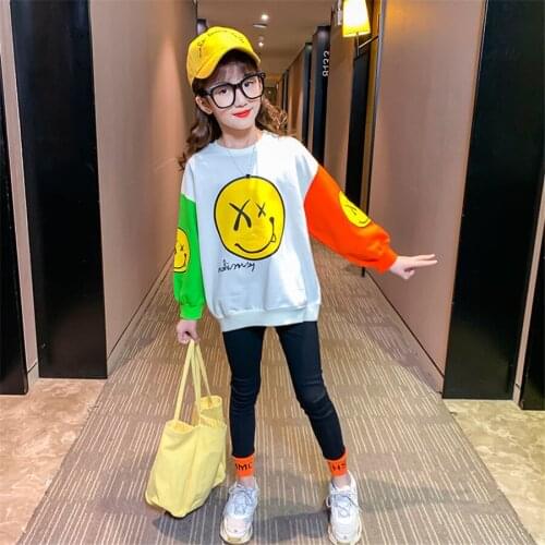 4-12 Years Spring Autumn Children Girls Clothes Suit Letter Print Long Sleeve T-shirt Pants 2Pcs/sets Active Girls Clothing Kids