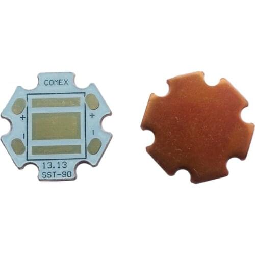 1 Piece 20mm x 1.5mm Copper Base PCB Board Heatsink Thermal Separation LED Lamp Base for SST-90 SST90 MT-G2 MTG2 LED emitter