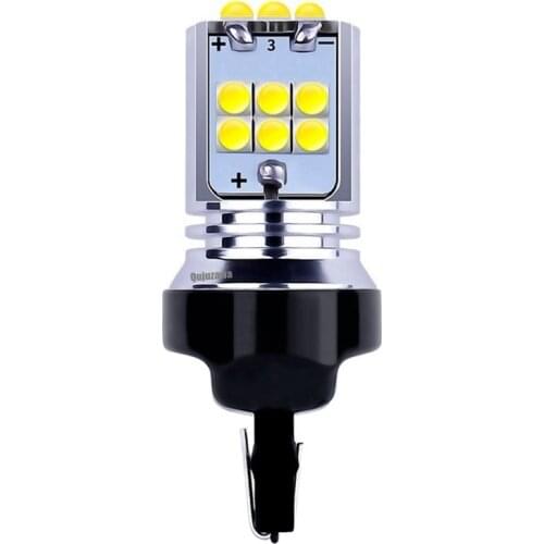 1PCS NEW T20 7443 W21/5W Super Bright CREE Chip LED Car Turn Signal Lamp Auto Brake Bulb Daytime Running Light Red White Yellow