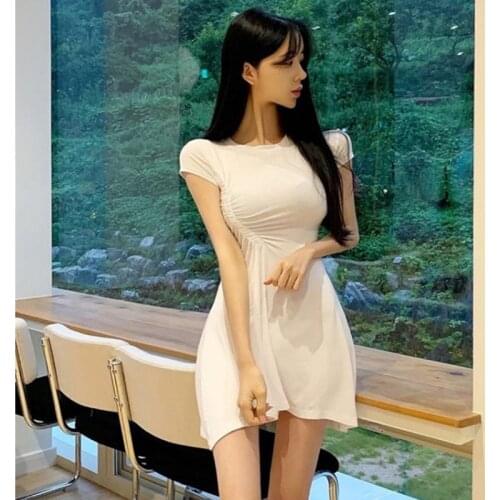 2020 New Fashion Design Womens Drawstring Open Waist Mesh Long Sleeve Sexy Dress