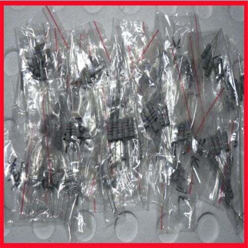 30 types of commonly used medium-large 2W carbon film resistor packages, 5 of each type, 150 pieces in total, small bags separat