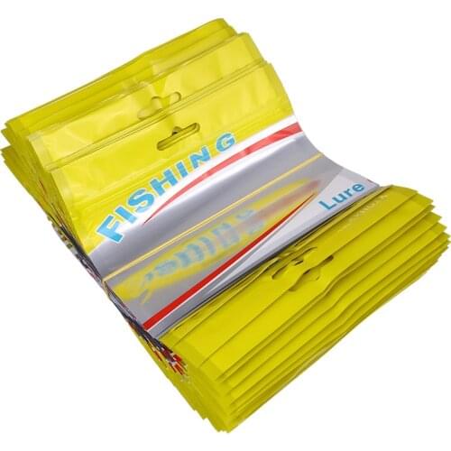 50pc Fishing Lures Bag Ziplock 11*14cm Self Seal Zipper Plastic Retail Packing Poly Bag, Ziplock Zip Lock Bag Fishing Package