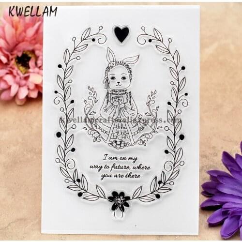 GIRL Scrapbook DIY photo cards rubber stamp clear stamp transparent stamp 10x15cm KW8012049