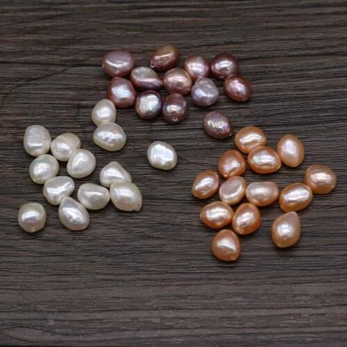 20pcs/lot Natural AA Freshwater Pearl Beads Vertical Hole Loose Pearl Beads for Making DIY Jewelry Necklace Bracelet 5-10mm