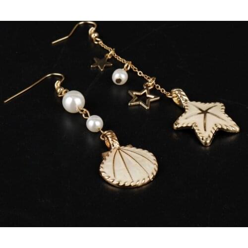 Dongsheng jewelry Fashion Women Accessories Drop Earrings for Woman Earring Star Pearls Pendants