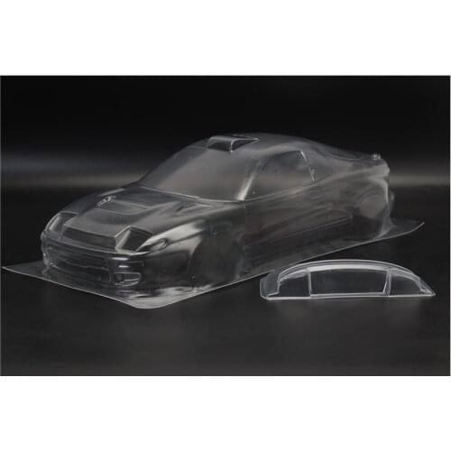 Rc Car Shell NISSAN GTR R34 Clear Body + Body Stickers + Tail Wing Sets For 1/10 Scale On Road Electric Cars Model