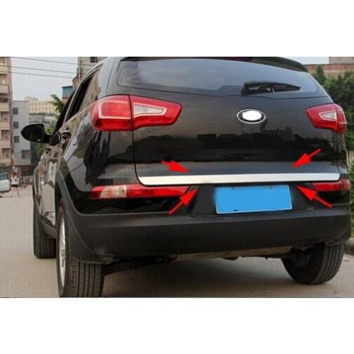 For Kia Sportager 5dr High quality stainless steel Rear Trunk Lid Cover Trim