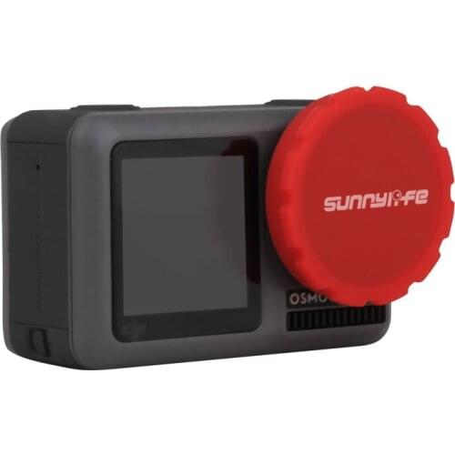 Lens Cover Cap For DJI OSMO ACTION Camera Silicone Protective Lens Cap 2 Pieces Shockproof Case Sports Action Camera Accessory